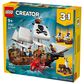 LEGO Creator Iconic Pirate Ship Building Set, , large