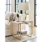 Lexington Home Brands Pinnacle End Table in Antica to and Satin Gold, , large