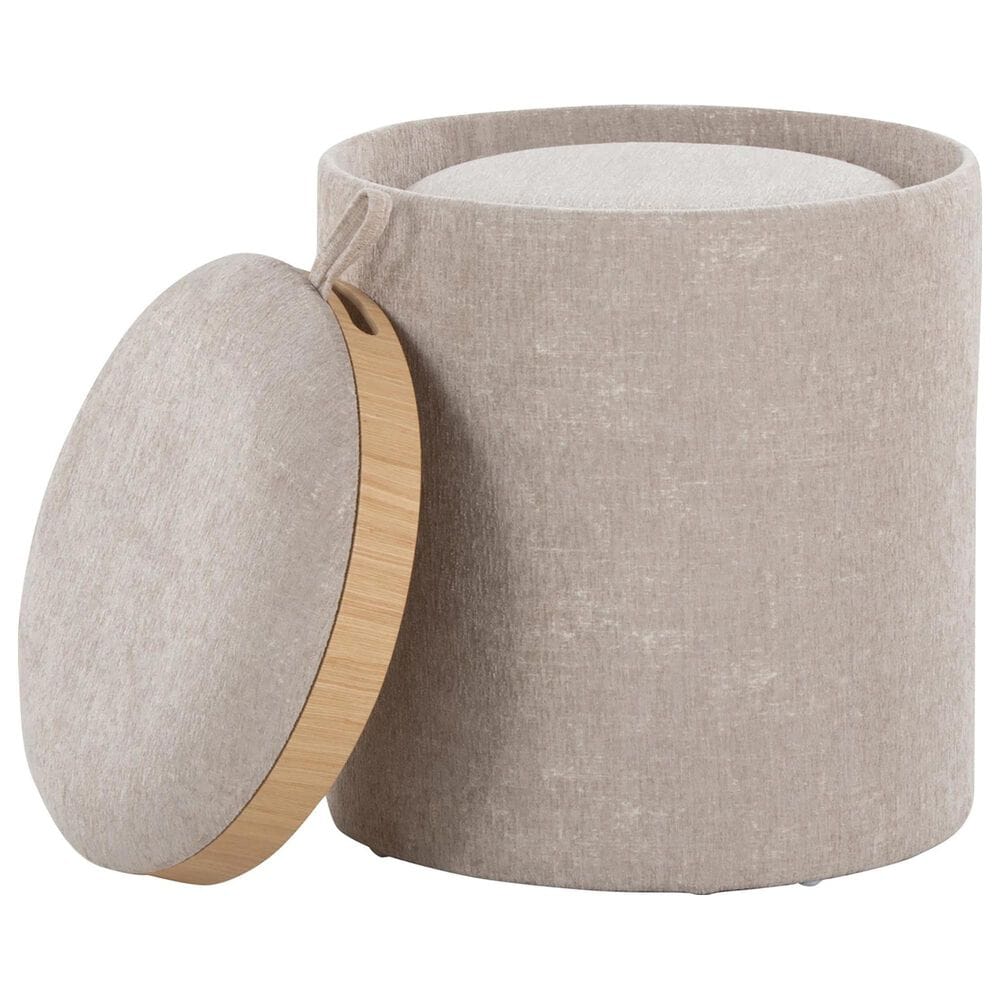 Lumisource Tray 2-Piece Nesting Ottoman Set in Light Brown, , large