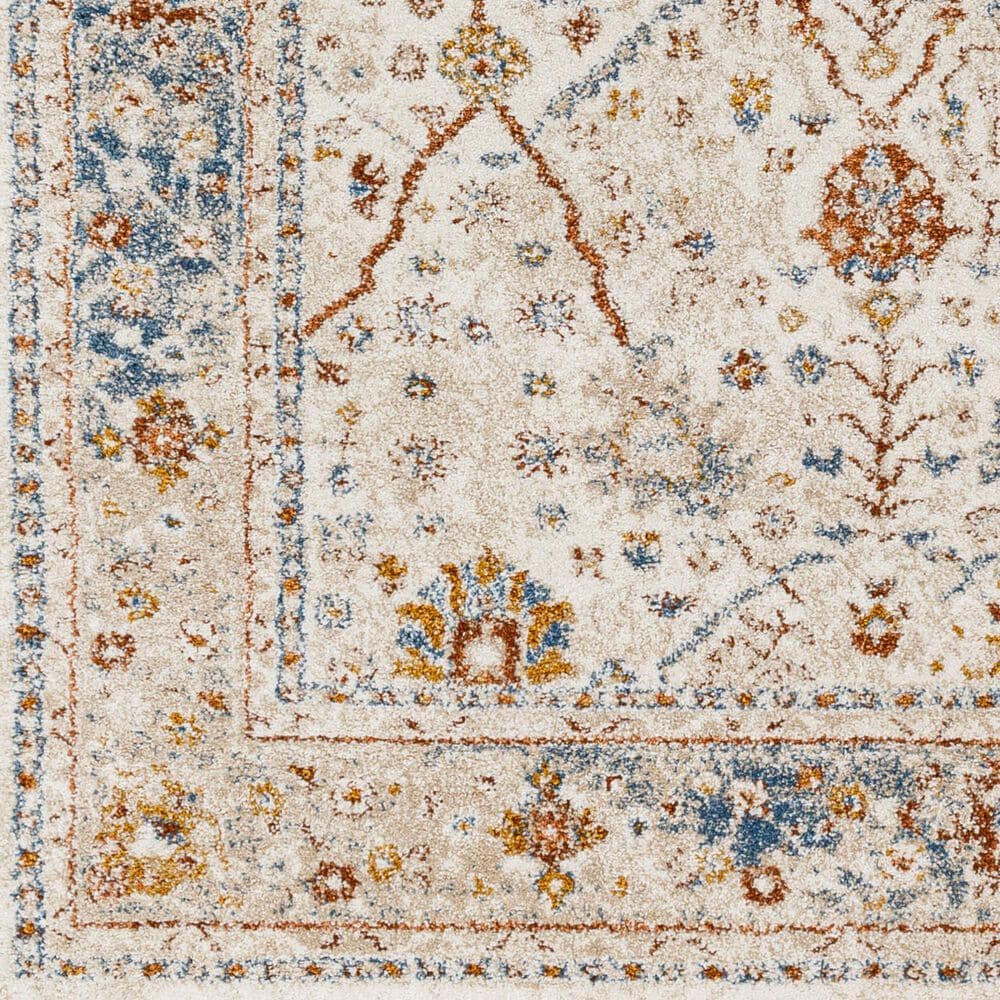 Surya Tuscany TUS-2330 Brown, Cream, Light Beige, Blue, Bright Yellow and Dusty Coral 12&#39; x 15&#39; Area Rug, , large