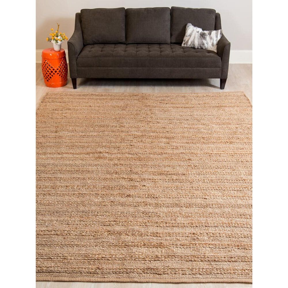 Amer Rugs Naturals 3&#39; x 5&#39; Brown Area Rug, , large
