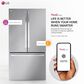 LG 27 Cu. Ft. Smart Counter-Depth Max French Door Refrigerator in PrintProof Stainless Steel, , large