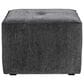 Huntington House Square Accent Ottoman in Gray, , large