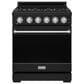 Thor Kitchen Gordon Ramsay 4.6 Cu. Ft. Professional Gas Range with Stainless Steel Handle Kit in Black, , large