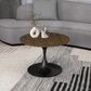 Leisuremod Verve 27" Coffee Table with MDF Top in Black and Dark Brown, , large