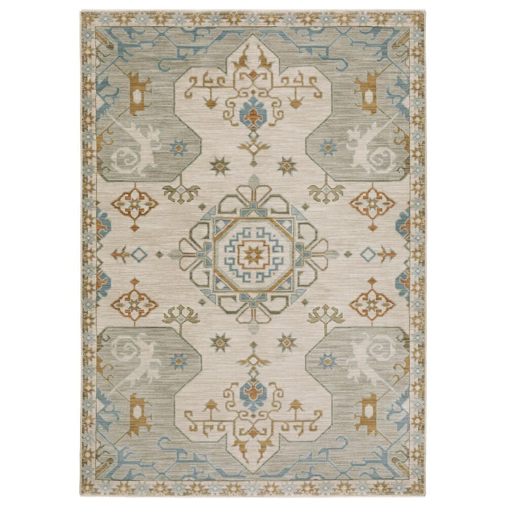 Oriental Weavers Maeve Beige and Grey 3"3" x 5" Area Rug, , large
