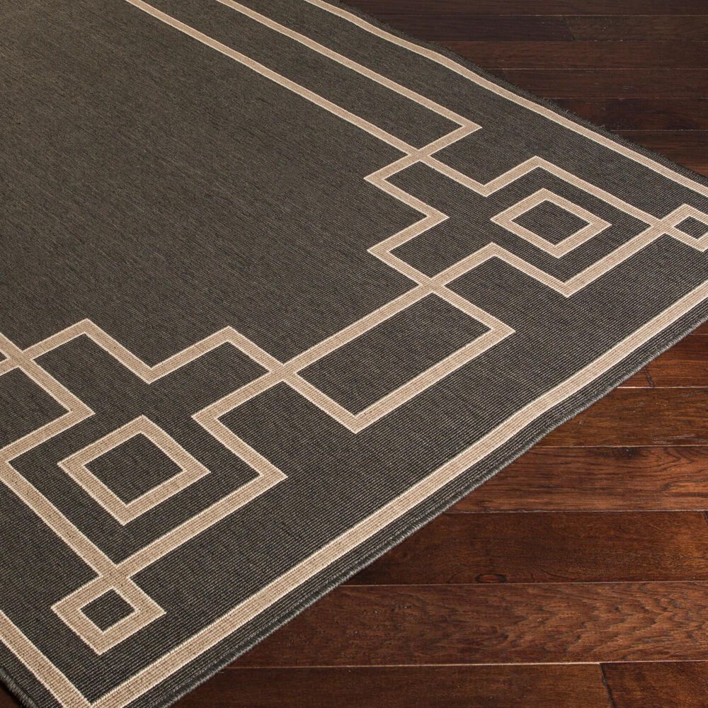 Surya Alfresco 5&#39;11&quot; x 8&#39;10&quot; Black, Brown and Beige Indoor/Outdoor Area Rug, , large