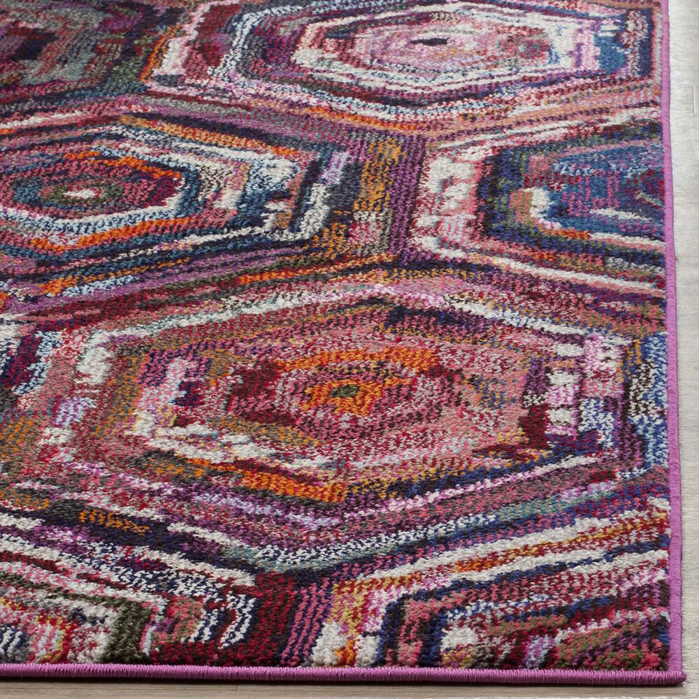 Safavieh Monaco MNC224D-5 5&#39;1&quot; x 7&#39;7&quot; Pink/Multi Area Rug, , large
