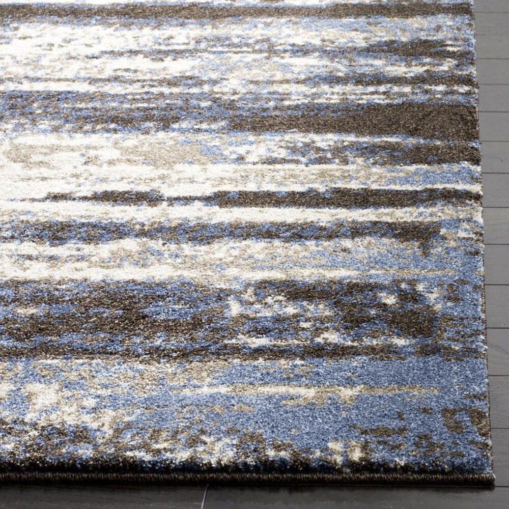 Safavieh Retro RET2138-1165 3&#39; x 5&#39; Cream and Blue Area Rug, , large