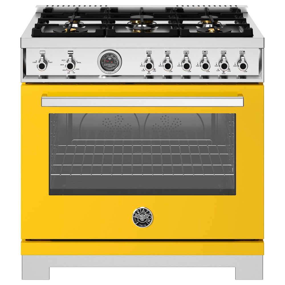 Bertazzoni Professional 5.9 Cu. Ft. Freestanding All Gas Range in Giallo, , large