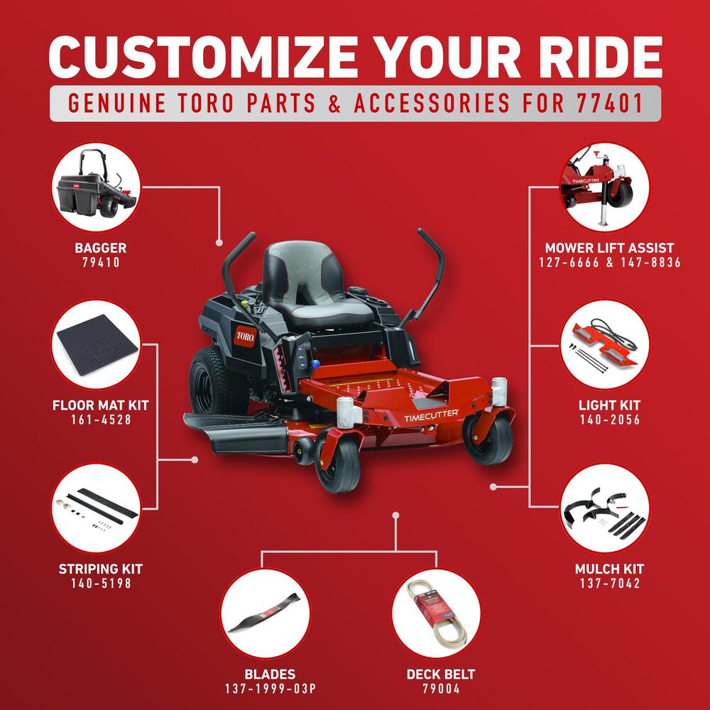 Toro 42" TimeCutter Zero Turn Gas-Powered Riding Mower with Smart Speed, , large