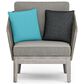 Hearth and Haven Carmel Outdoor Conversation Chair with Cushion in Sand Drift, , large