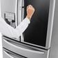 LG 2-Piece Kitchen Package with 22.3 Cu. Ft 4-Door French Door Refrigerator and Single Door Freezer in Stainless Steel, , large