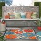 Nourison Aloha 5" Square Multicolor Indoor/Outdoor Area Rug, , large