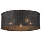 Golden Lighting Erma 5-Light Flush Mount in Matte Black, , large
