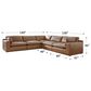 Ashley Emilia 5-Piece L-Shaped Sectional in Caramel, , large