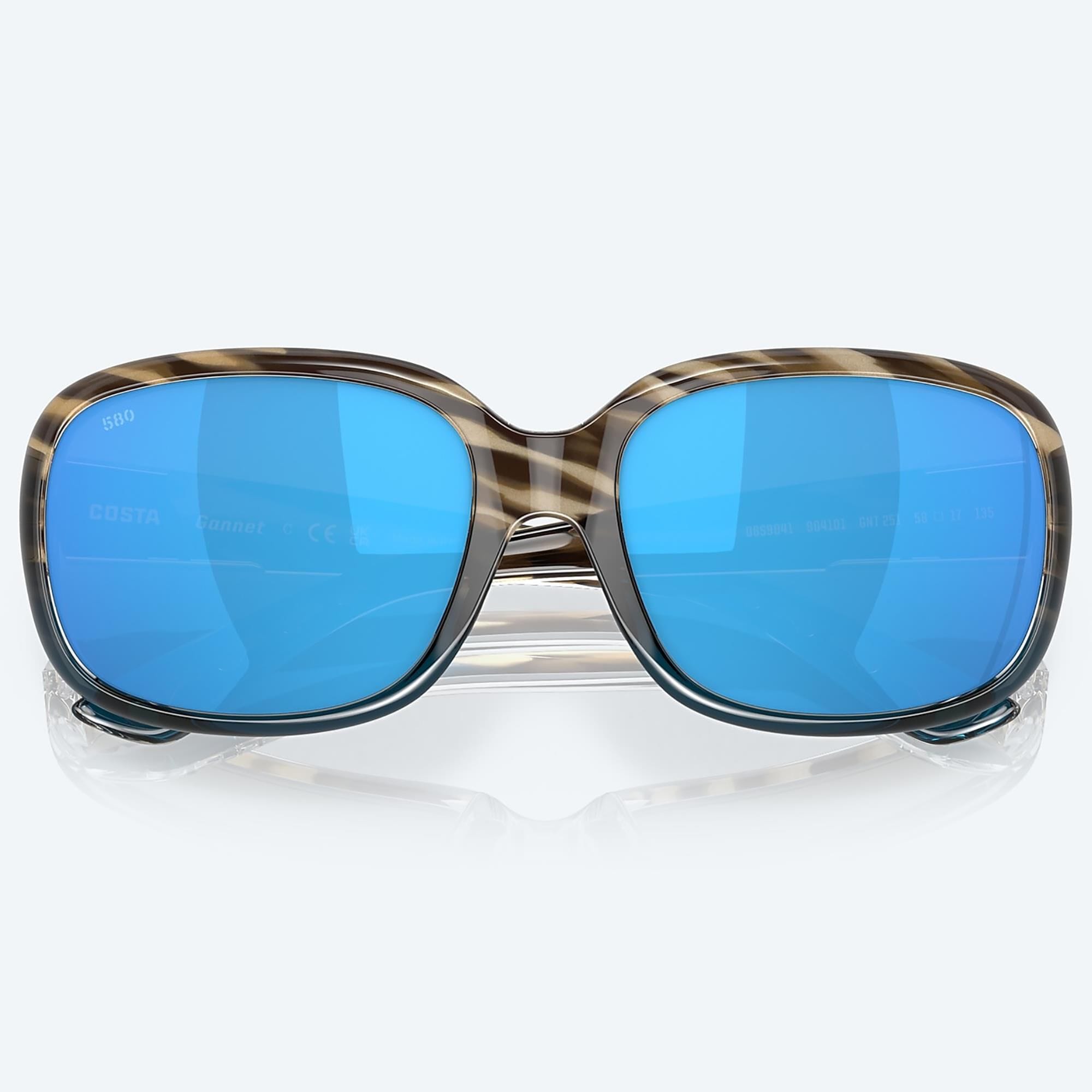 Costa Gannet Sunglasses with Blue Mirror Lenses in Shiny Wahoo NFM