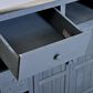 HOMLUX 41.9" Outdoor Extendable Kitchen Island in Gray, , large