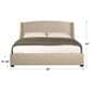 Bernhardt Cooper King Upholstered Wing Panel Bed in Beige, , large