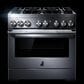 JennAir Rise 36" Dual-Fuel Professional Range in Stainless Steel, , large