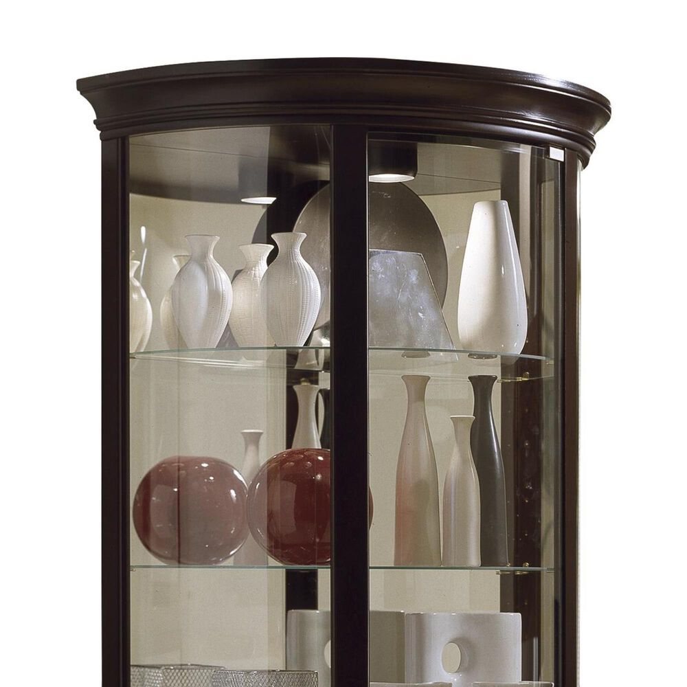 Chapel Hill Half Round Curio in Chocolate Cherry Nebraska