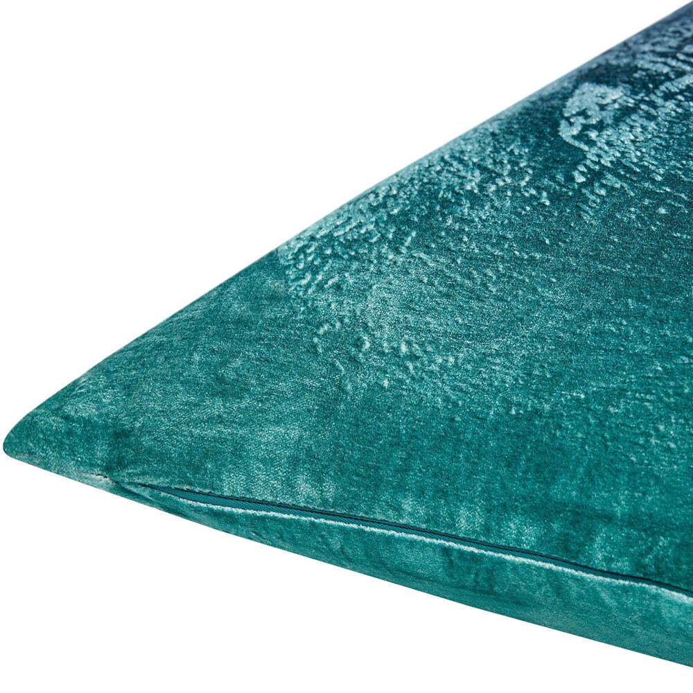 Surya Theodosia 18&quot; x 18&quot; Throw Pillow in Emerald and Dark Blue, , large
