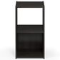 HOMLUX 2-Cube Open Shelf Bookshelf in Espresso, , large