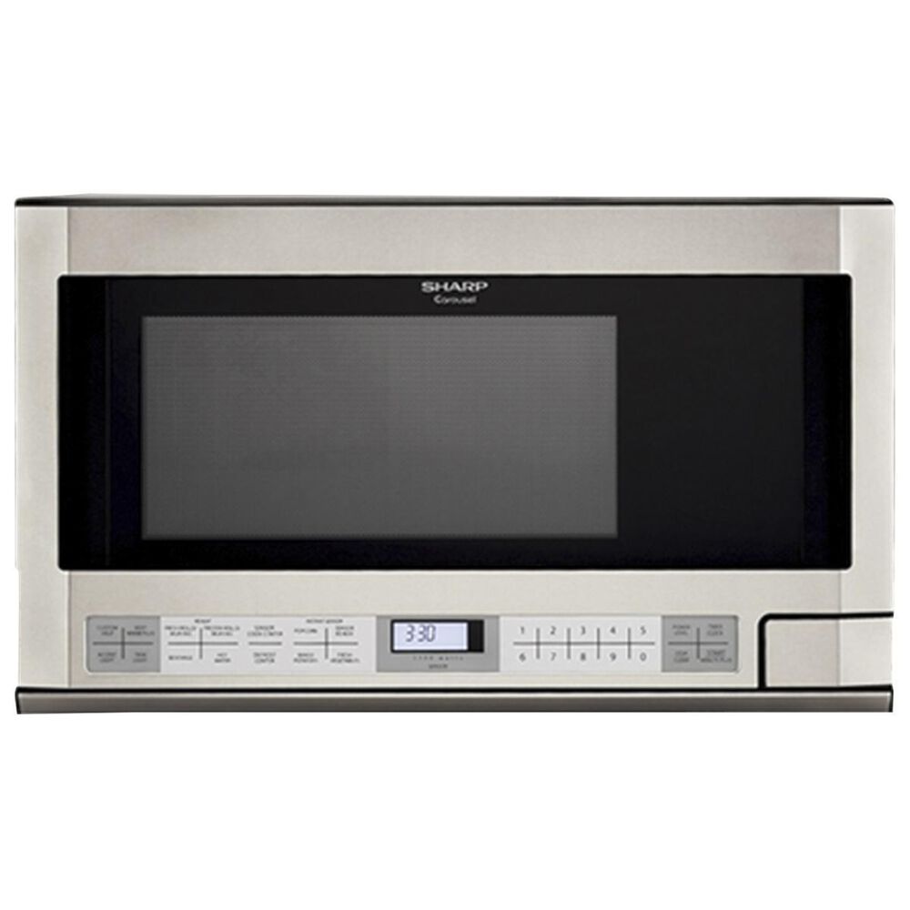 Sharp 1.5 Cu. Ft. Over-the-Counter Carousel Microwave Oven in Stainless Steel, , large