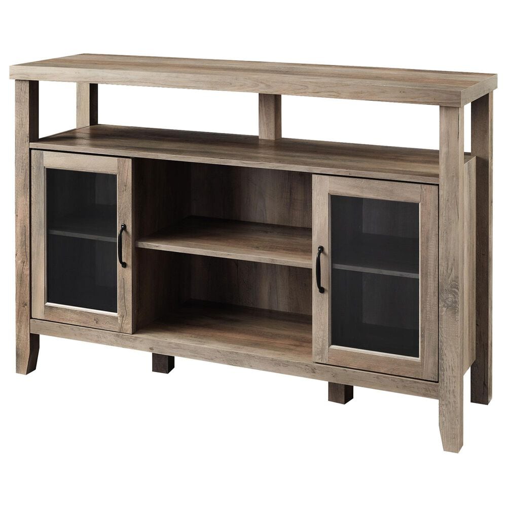Walker Edison Jordan 52&quot; TV Stand in Grey Wash, , large