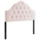 Modway Sovereign Diamond Tufted Performance Velvet Queen Headboard in Pink, , large