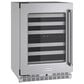 KitchenAid 24" Undercounter Wine Cellar with Left Hinge, Metal-Front Racks in Stainless Steel, , large