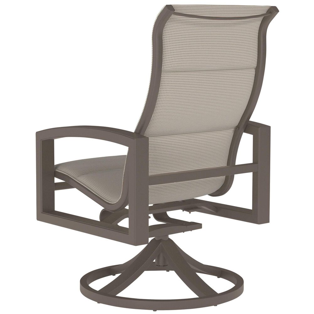 Tropitone Lakeside Sling High Back Swivel Rocker in Beige Grey, , large