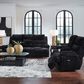 Ashley Rhines Falls Power Reclining Sofa in Onyx, , large