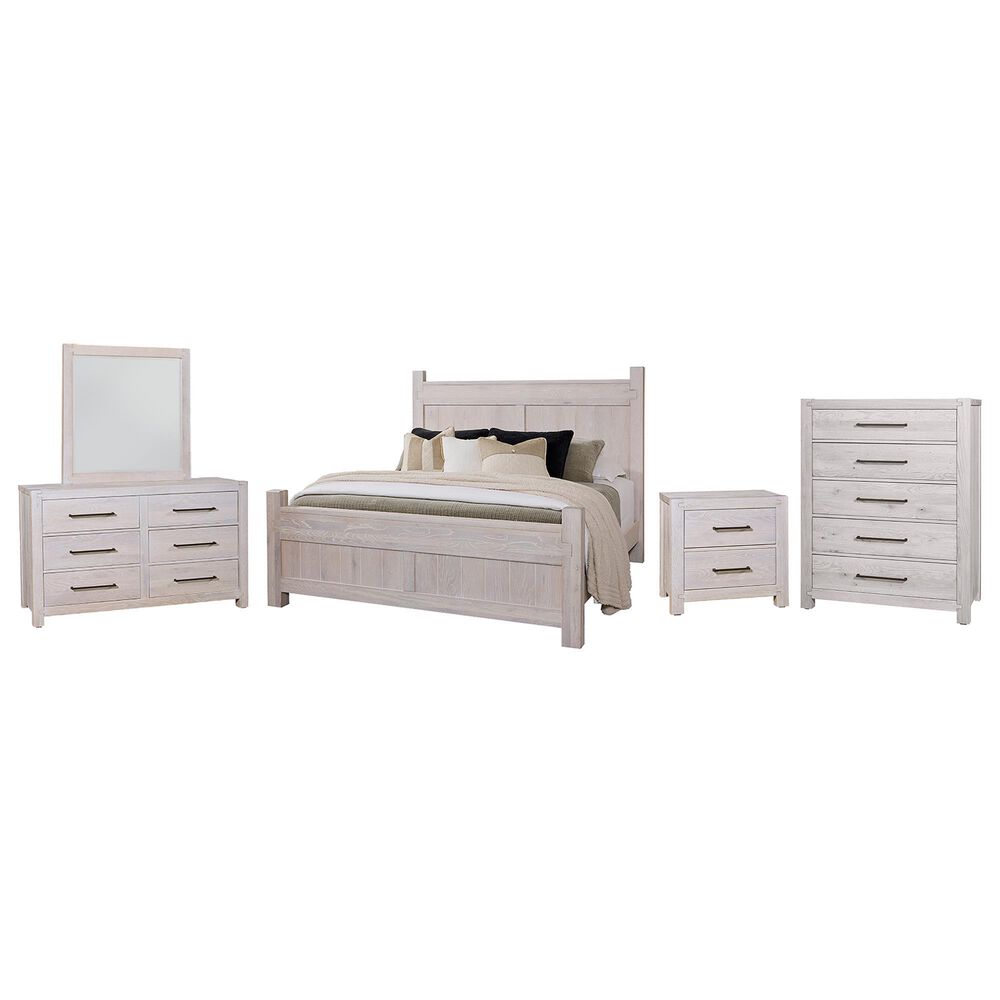 Viceray Collections Joinery 5-Piece Queen Bedroom Set in Washed White Oak, , large