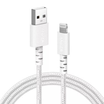 Anker 6" Braided USB-A to Lightning Cable in White, , large