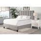 Simeon Collection Avery Queen  BAVE#8000HB-FBR-STR Upholstered Bed in Stream, , large