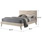 Furniture of America Vivar King Upholstered Bed in Beige, , large