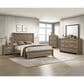 Crown Mark Valor 4-Piece Queen Bedroom Set in Light Brown, , large