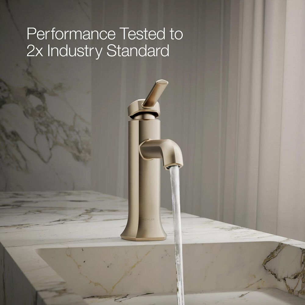 Kohler Occasion Single-Handle Bathroom Sink Faucet in Vibrant Brushed Bronze, , large