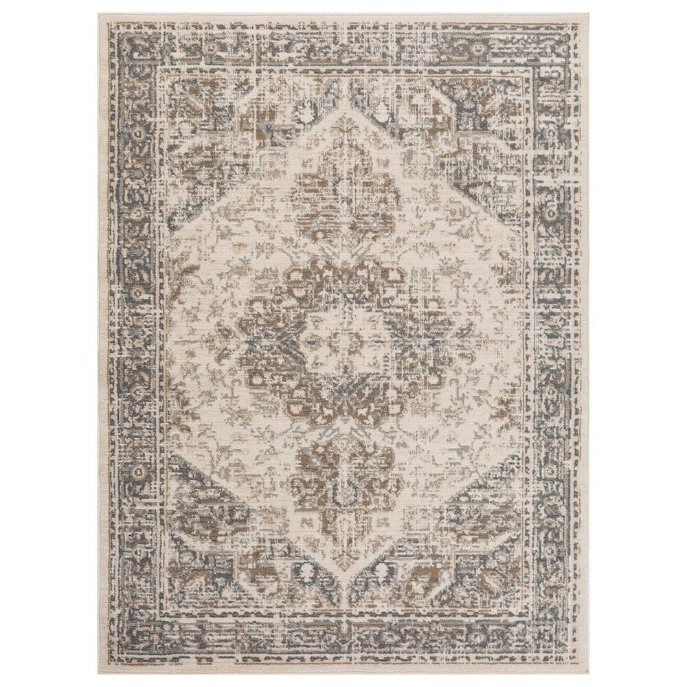Amer Rugs Alpine 10"6" x 13"9" Light Beige Area Rug, , large