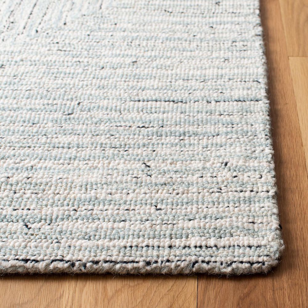 Safavieh Micro-Loop MLP176F 10&#39; x 14&#39; Light Grey and Ivory Area Rug, , large