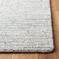 Safavieh Micro-Loop MLP176F 10" x 14" Light Grey and Ivory Area Rug, , large
