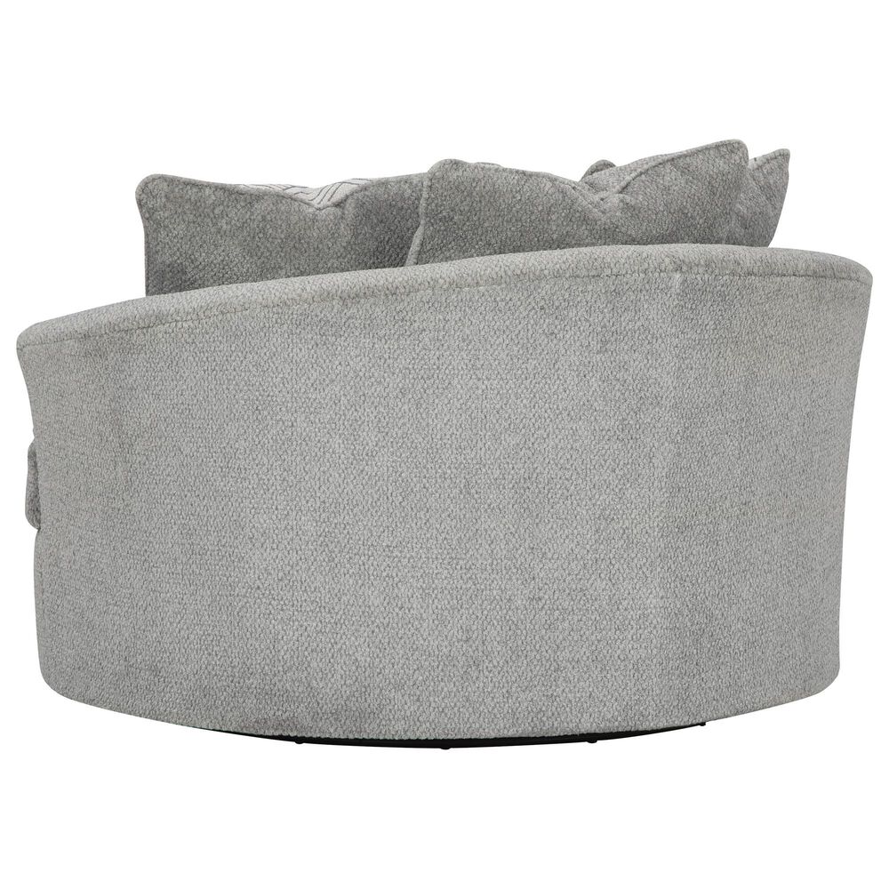 Ashley Casselbury Oversized Swivel Chair in Cement, , large