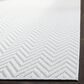 Safavieh Bermuda Chevron 6"7" Square Light Blue and Cream Indoor/Outdoor Area Performance Rug, , large