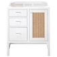 James Martin Vanities Addison 30" Single Vanity Cabinet in Glossy White with 3 cm White Zeus Quartz Top and Rectangular Sink, , large