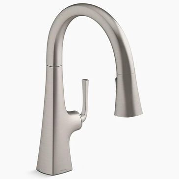 Kohler Graze Pull-Down Kitchen Sink Faucet in Vibrant Stainless, , large