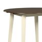 Ashley Woodanville Round Dining Table with 2 Drop Leaves in Cream and Brown - Table Only, , large