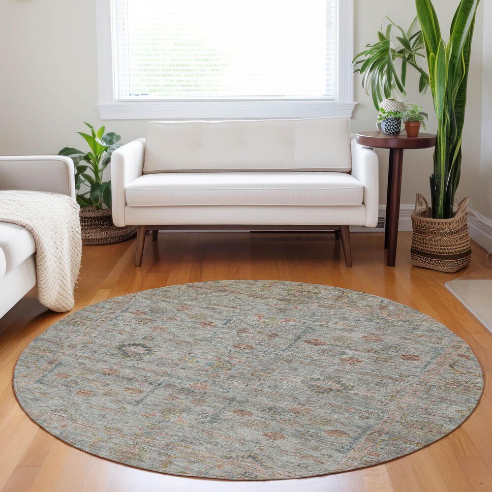 Dalyn Rug Company Ravenna RN5 8&#39; Round Taupe Area Rug, , large