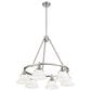 Golden Lighting Orwell 6-Light Chandelier with Opal Glass Shade in Pewter, , large