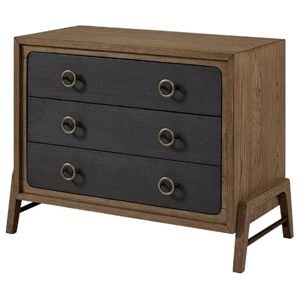 Sterling Timber Elure 3 Drawer Bachelor Chest in Peppercorn and Latte, , large